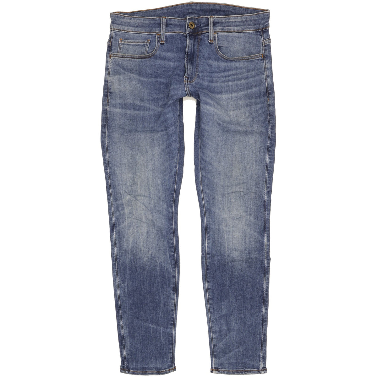 G-Star 3301 Deconstructed Men Blue Skinny Slim Stretch Jeans W30 L30