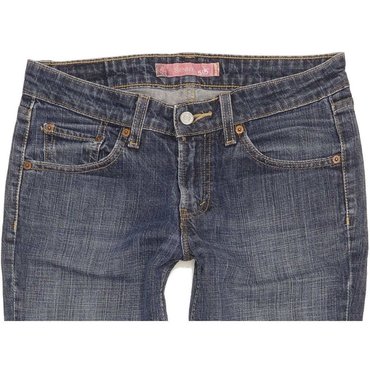 Levi's 518 Women Blue Skinny Slim Stretch Jeans W30 L33