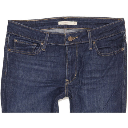 Levi's 712 Women Blue Straight Slim Stretch Jeans W29 L31