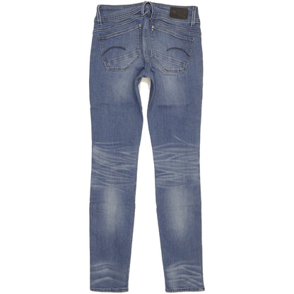G-Star Lynn Women Blue Skinny Slim Jeans W26 L30