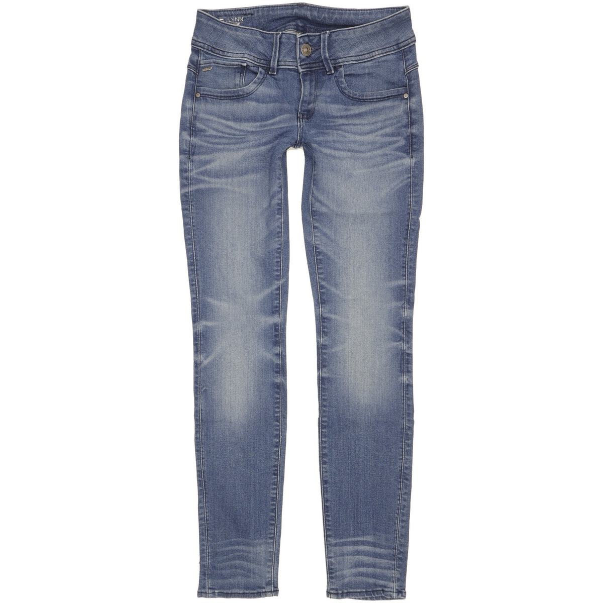 G-Star Lynn Women Blue Skinny Slim Jeans W26 L30