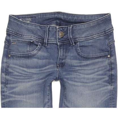 G-Star Lynn Women Blue Skinny Slim Jeans W26 L30