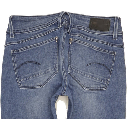 G-Star Lynn Women Blue Skinny Slim Jeans W26 L30