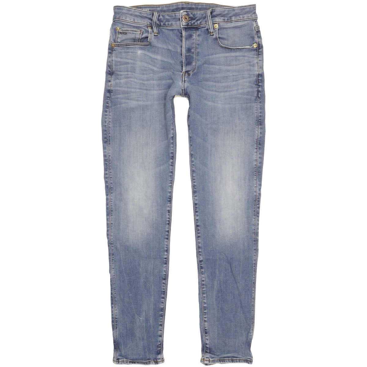 G-Star 3301 Men Blue Skinny Slim Stretch Jeans W31 L31
