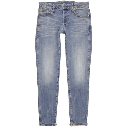 G-Star 3301 Men Blue Skinny Slim Stretch Jeans W31 L31
