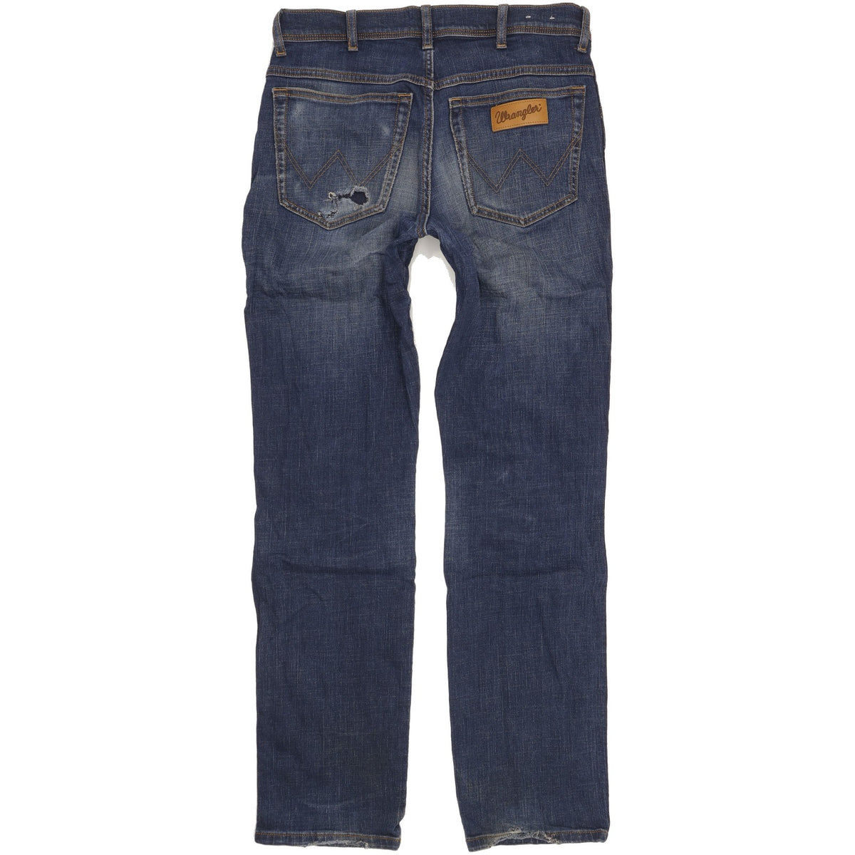 Wrangler Texas Men Blue Straight Regular Stretch Jeans W33 L34