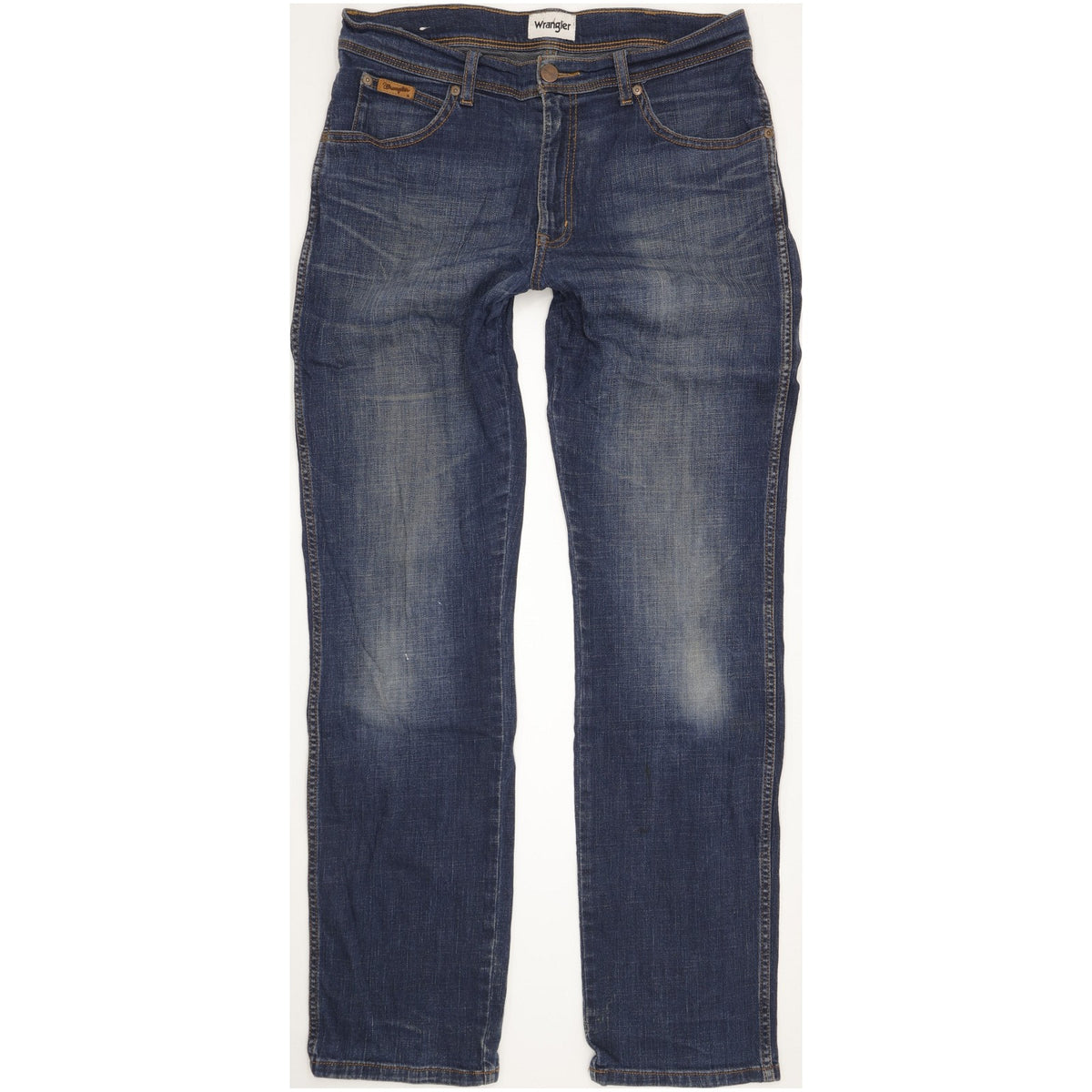 Wrangler Texas Men Blue Straight Regular Stretch Jeans W33 L34