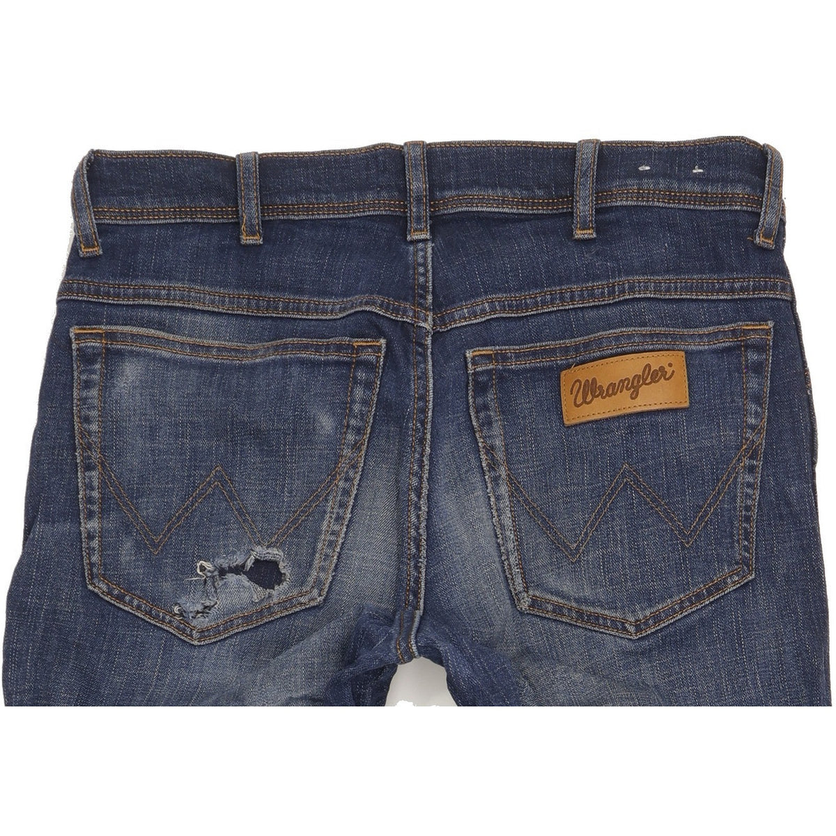 Wrangler Texas Men Blue Straight Regular Stretch Jeans W33 L34