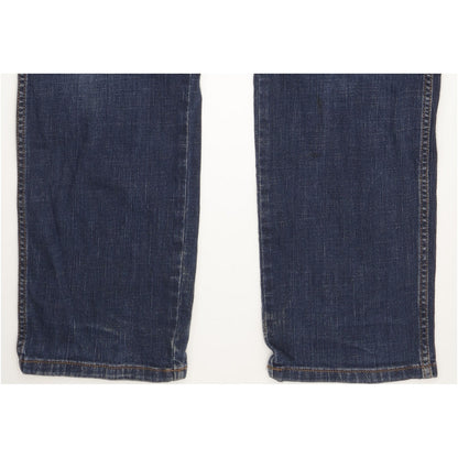 Wrangler Texas Men Blue Straight Regular Stretch Jeans W33 L34
