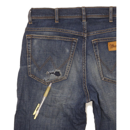 Wrangler Texas Men Blue Straight Regular Stretch Jeans W33 L34