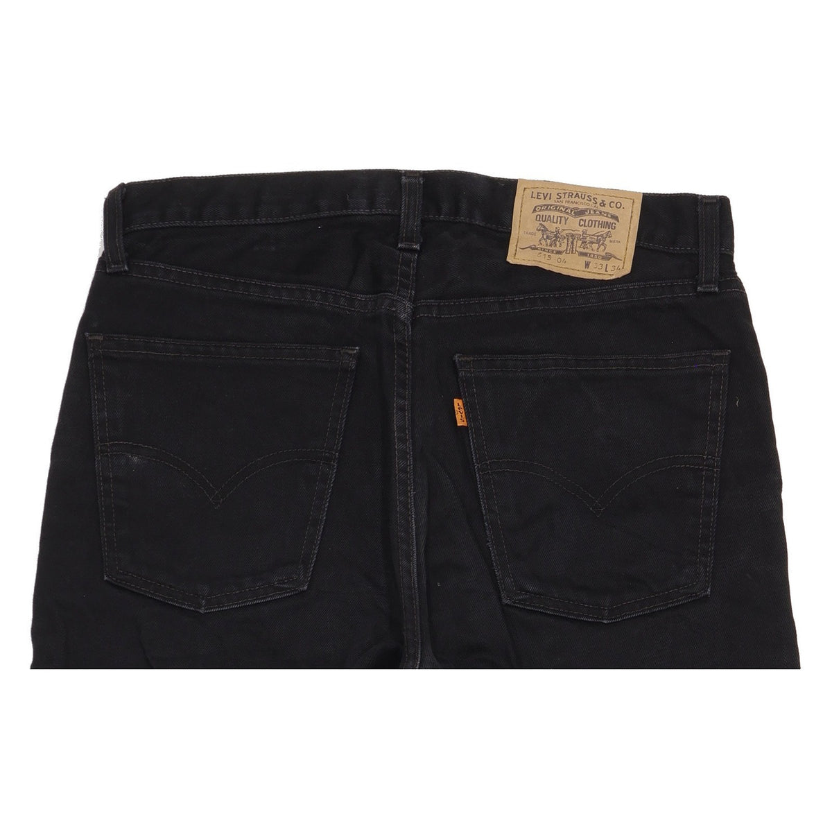 Levi's 615 Men Black Straight Regular Jeans W33 L34