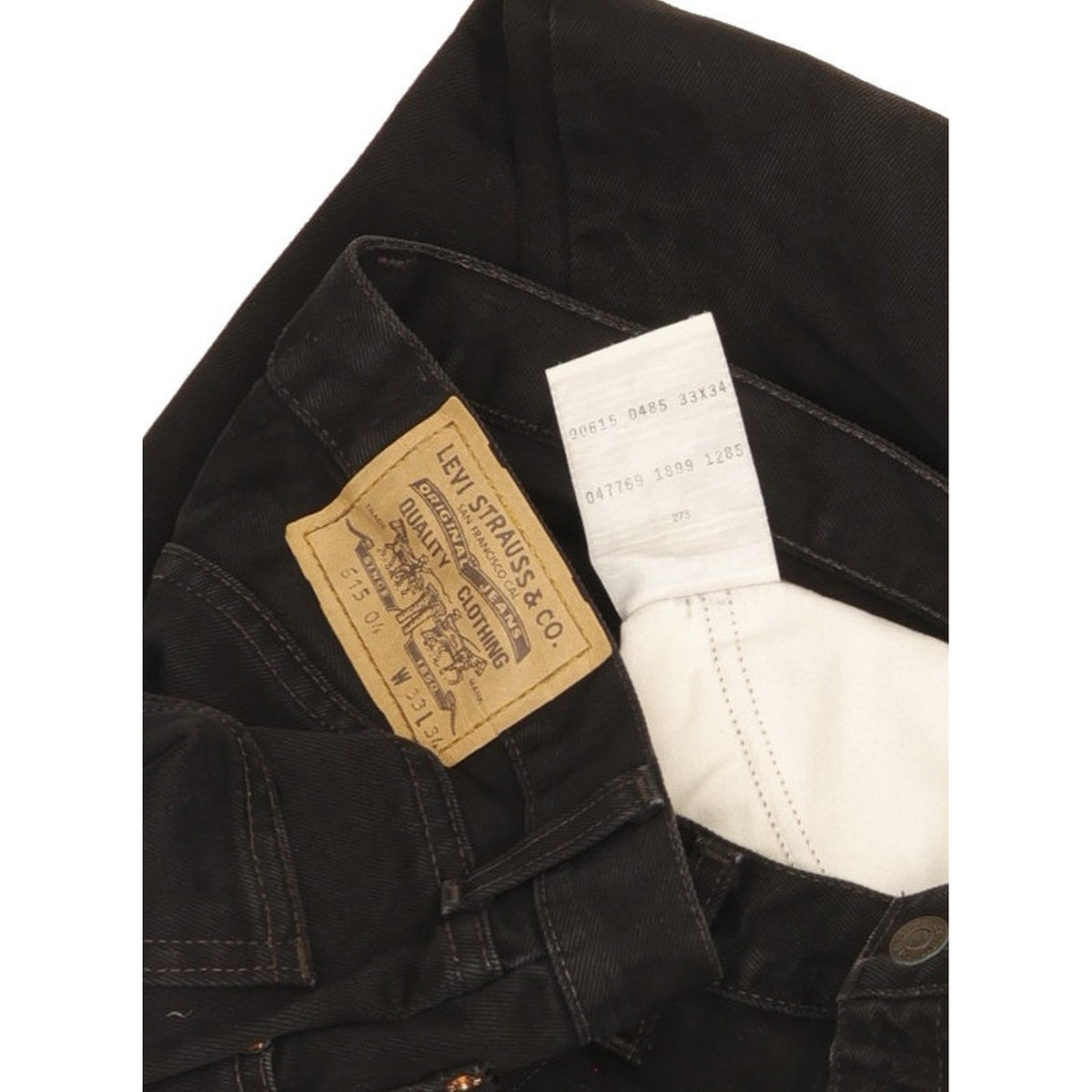 Levi's 615 Men Black Straight Regular Jeans W33 L34