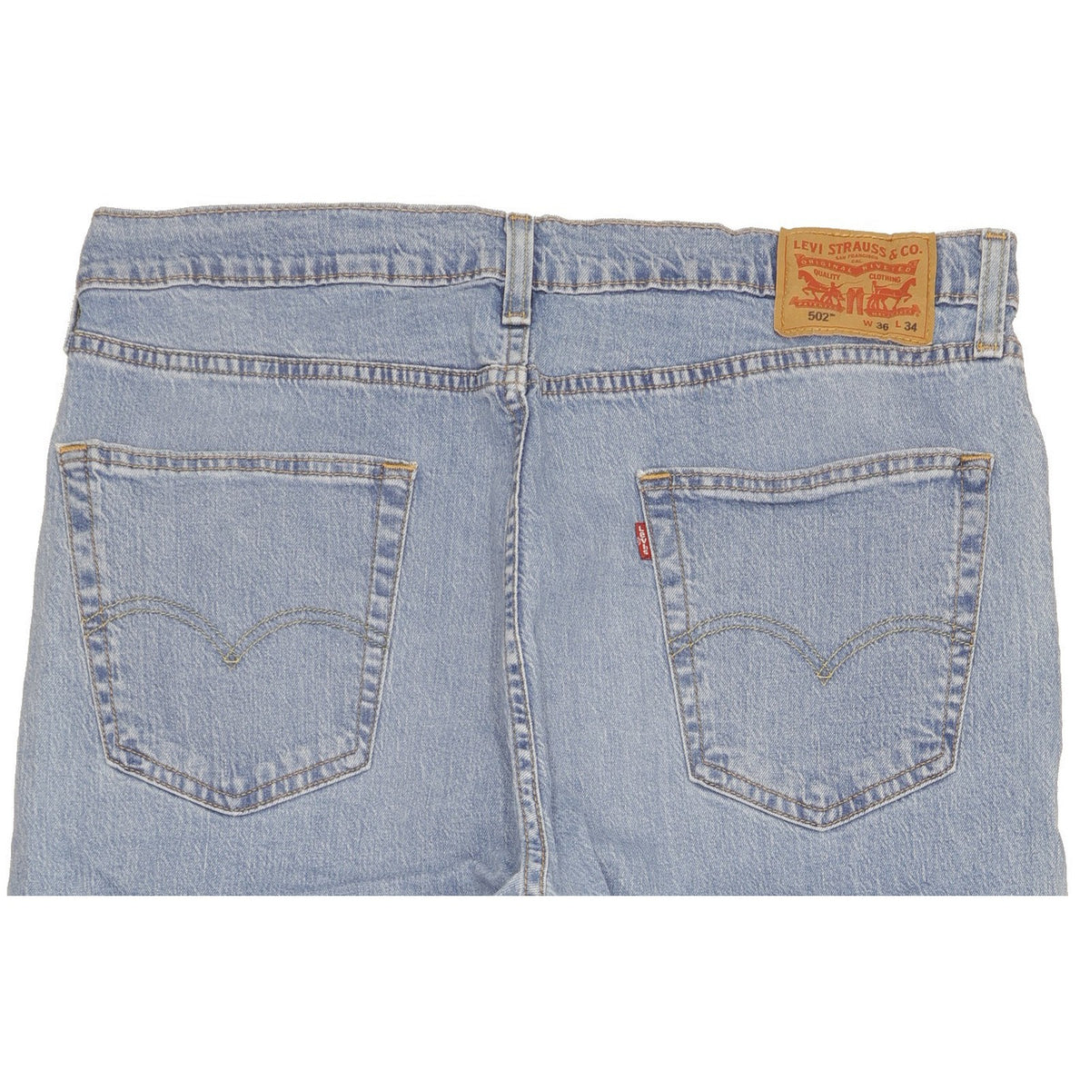 Levi's 502 Men Blue Tapered Regular Stretch Jeans W36 L32