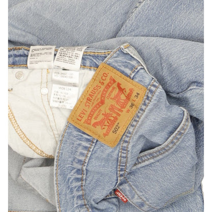 Levi's 502 Men Blue Tapered Regular Stretch Jeans W36 L32