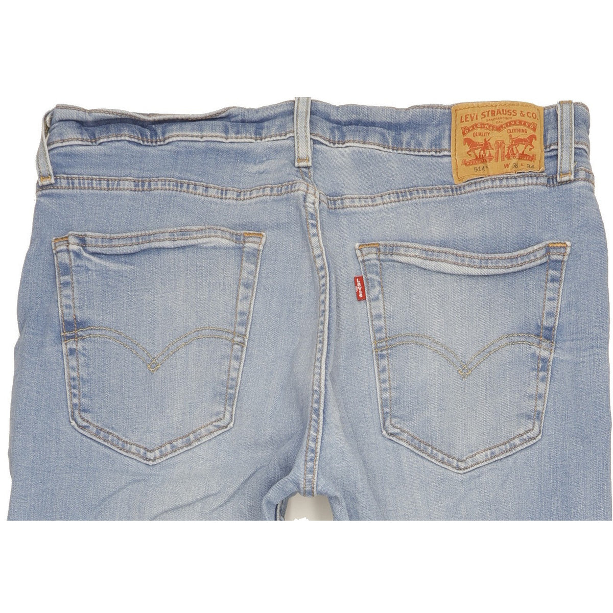Levi's 514 Men Blue Straight Slim Stretch Jeans W36 L34