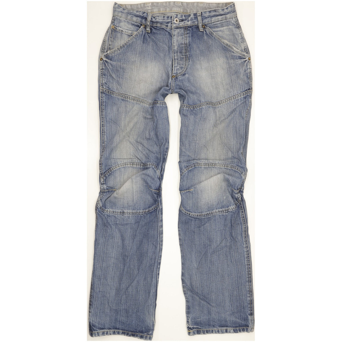 G-Star Elwood Men Blue Straight Regular Jeans W33 L34