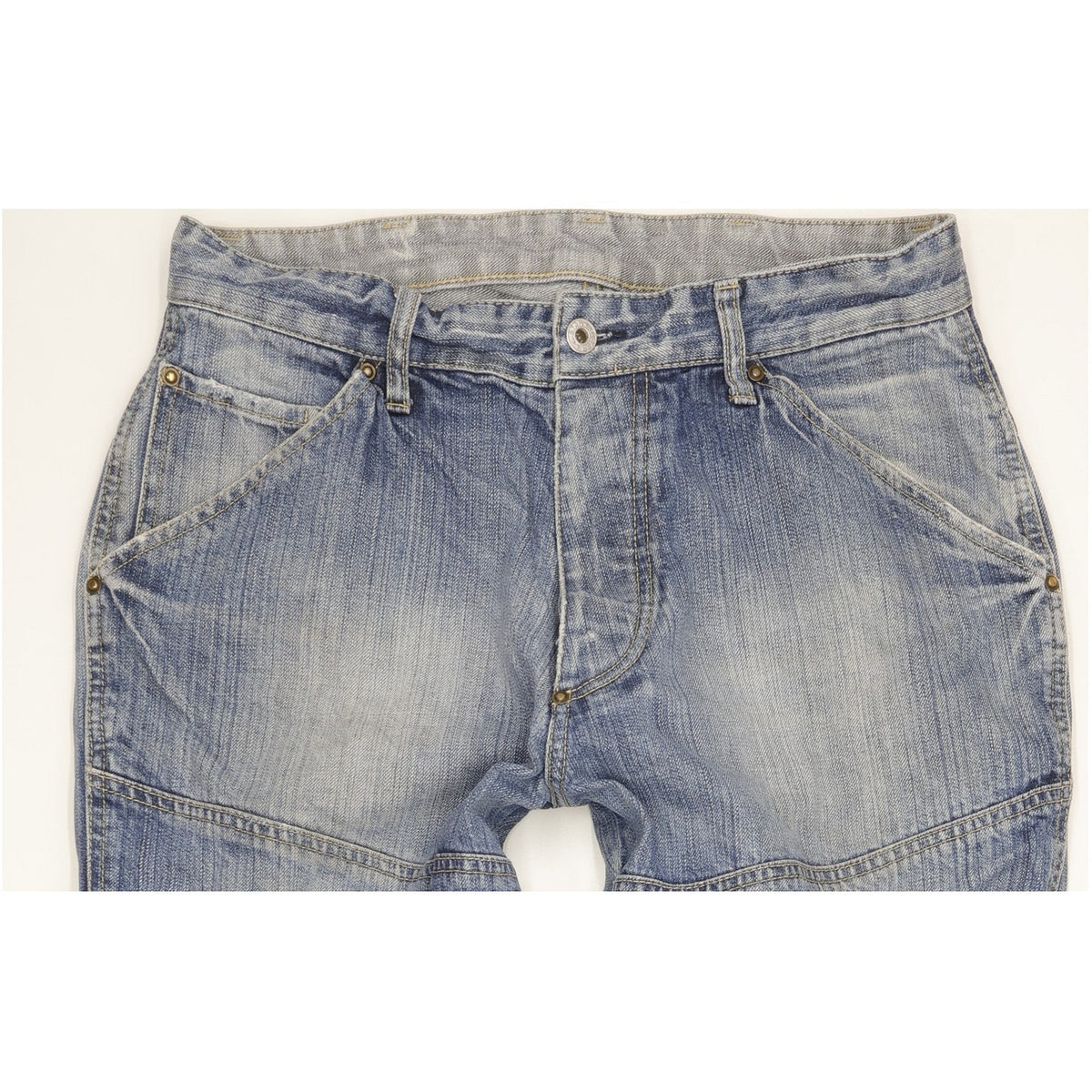 G-Star Elwood Men Blue Straight Regular Jeans W33 L34