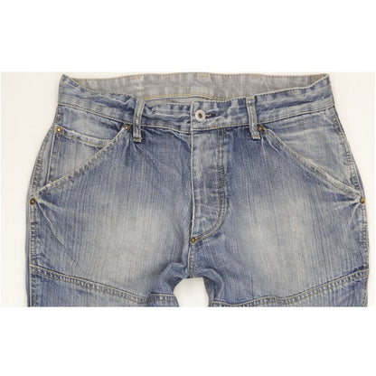 G-Star Elwood Men Blue Straight Regular Jeans W33 L34