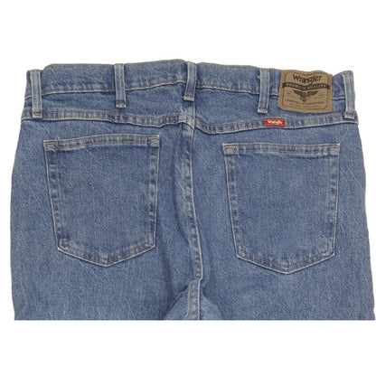Wrangler Men Blue Straight Regular Stretch Jeans W36 L30