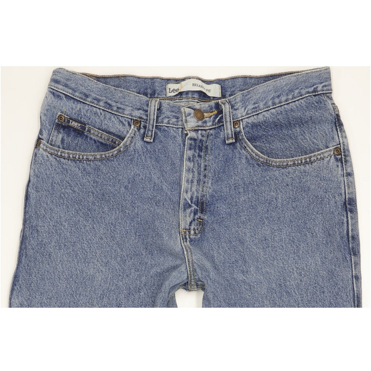 Lee Men Blue Straight Relaxed Jeans W32 L32