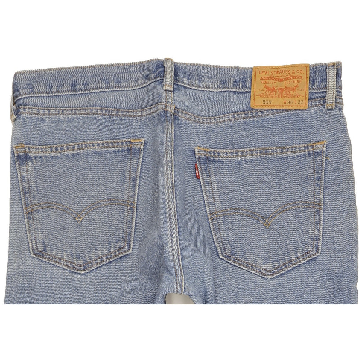 Levi's 505 Men Blue Straight Regular Jeans W36 L32