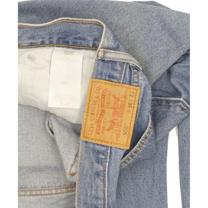 Levi's 505 Men Blue Straight Regular Jeans W36 L32