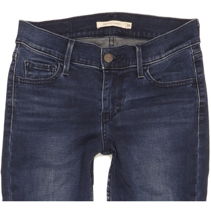 Levi's 710 Super Women Blue Skinny Slim Stretch Jeans W26 L32