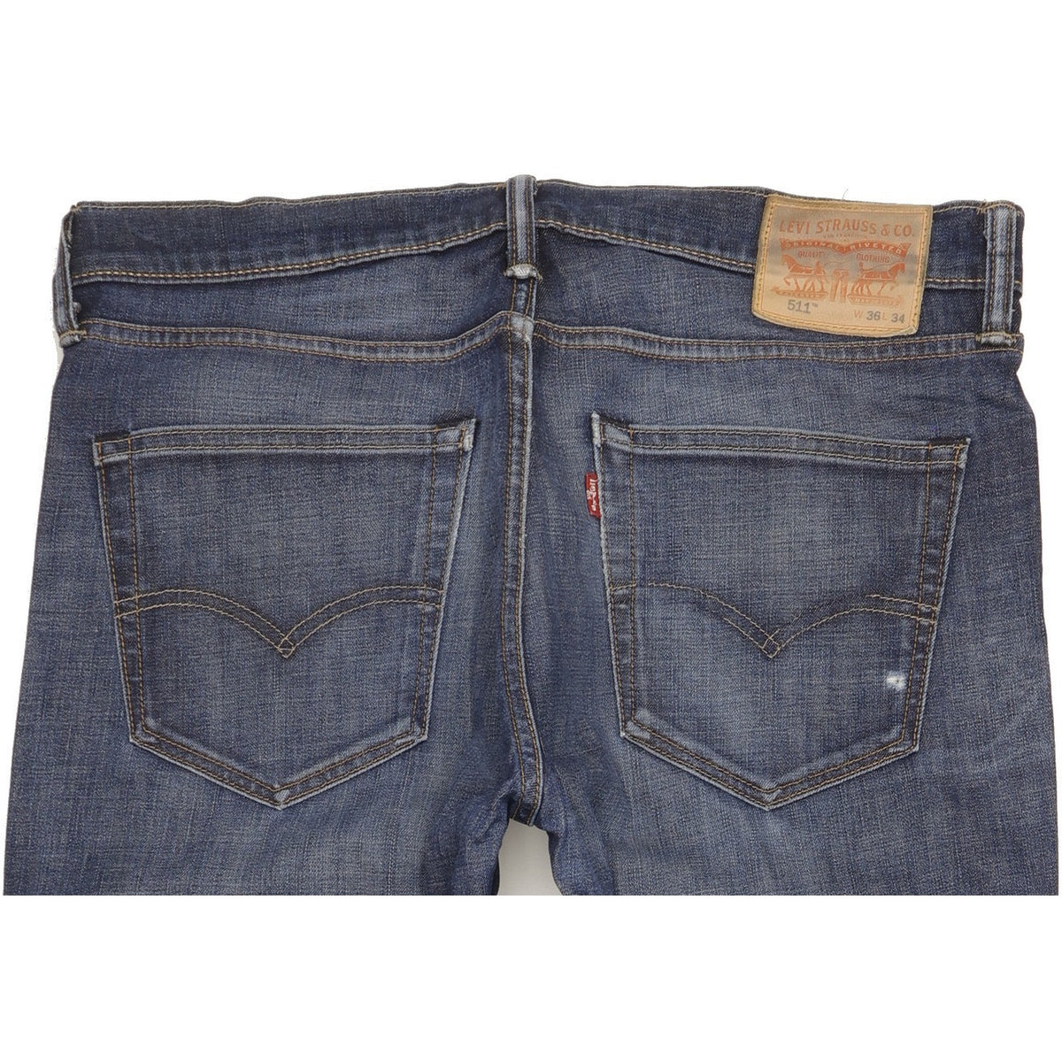 Levi's 511 Men Blue Straight Slim Stretch Jeans W36 L34