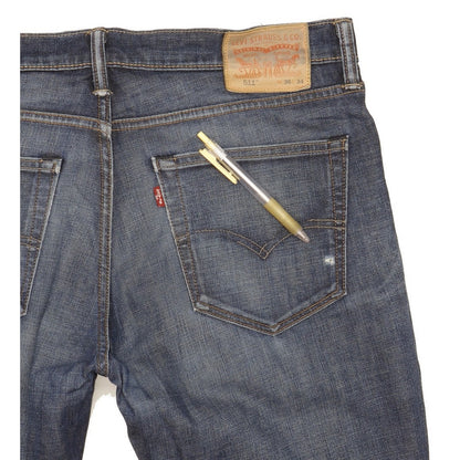 Levi's 511 Men Blue Straight Slim Stretch Jeans W36 L34