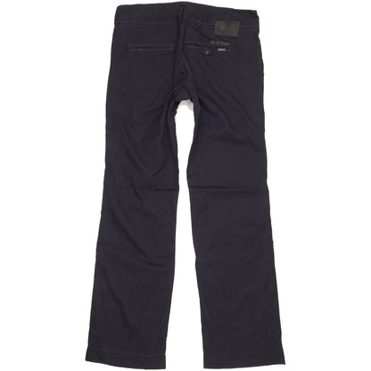 G-Star 3301 Women Navy Straight Slim Chino Trousers W30 L32