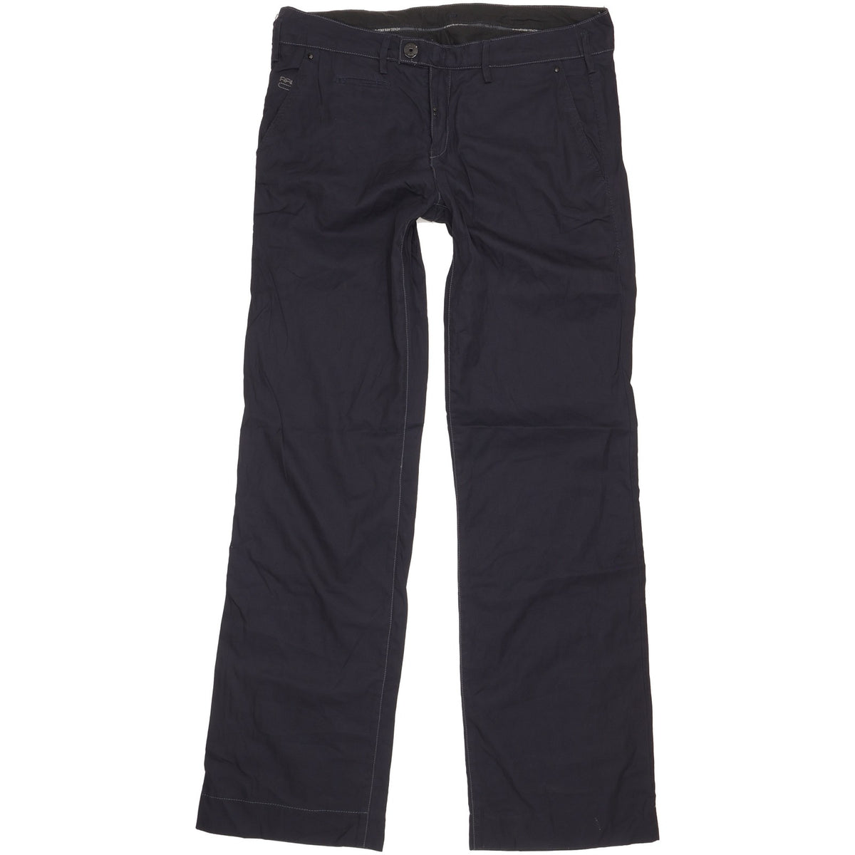 G-Star 3301 Women Navy Straight Slim Chino Trousers W30 L32