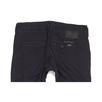 G-Star 3301 Women Navy Straight Slim Chino Trousers W30 L32