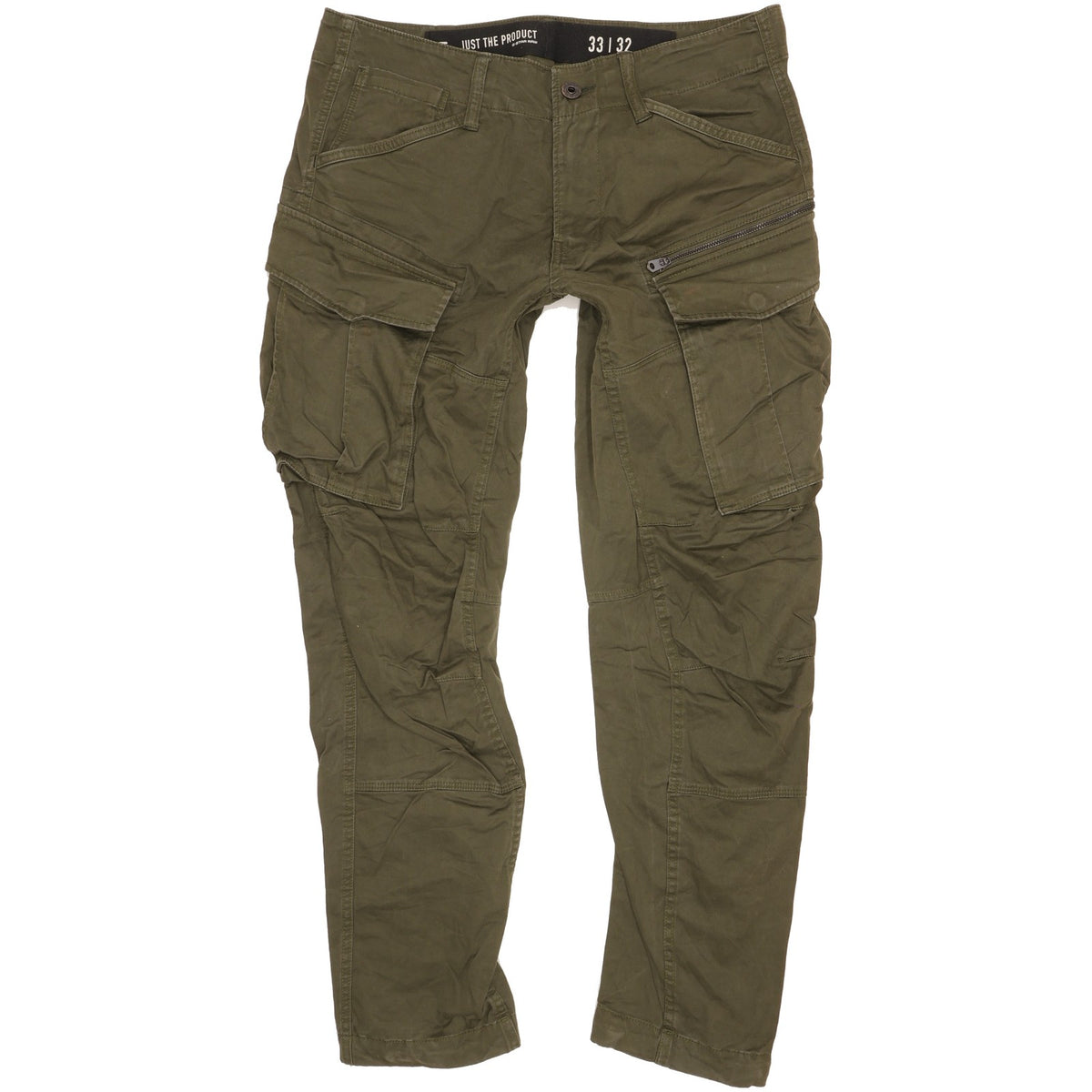 G-Star Rovic 3D Men Green Tapered Relaxed Stretch Jeans W33 L32