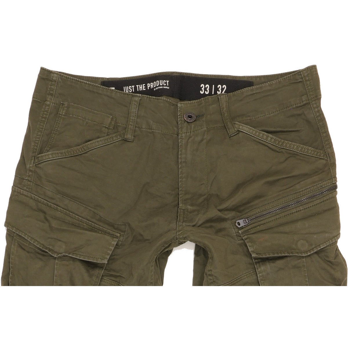 G-Star Rovic 3D Men Green Tapered Relaxed Stretch Jeans W33 L32
