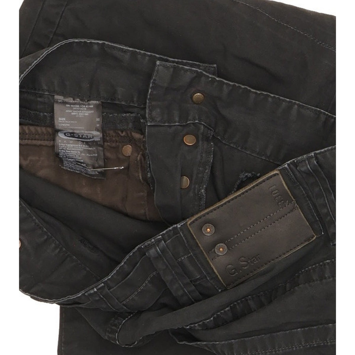 G-Star Army Radar Men Black Straight Regular Jeans W32 L31