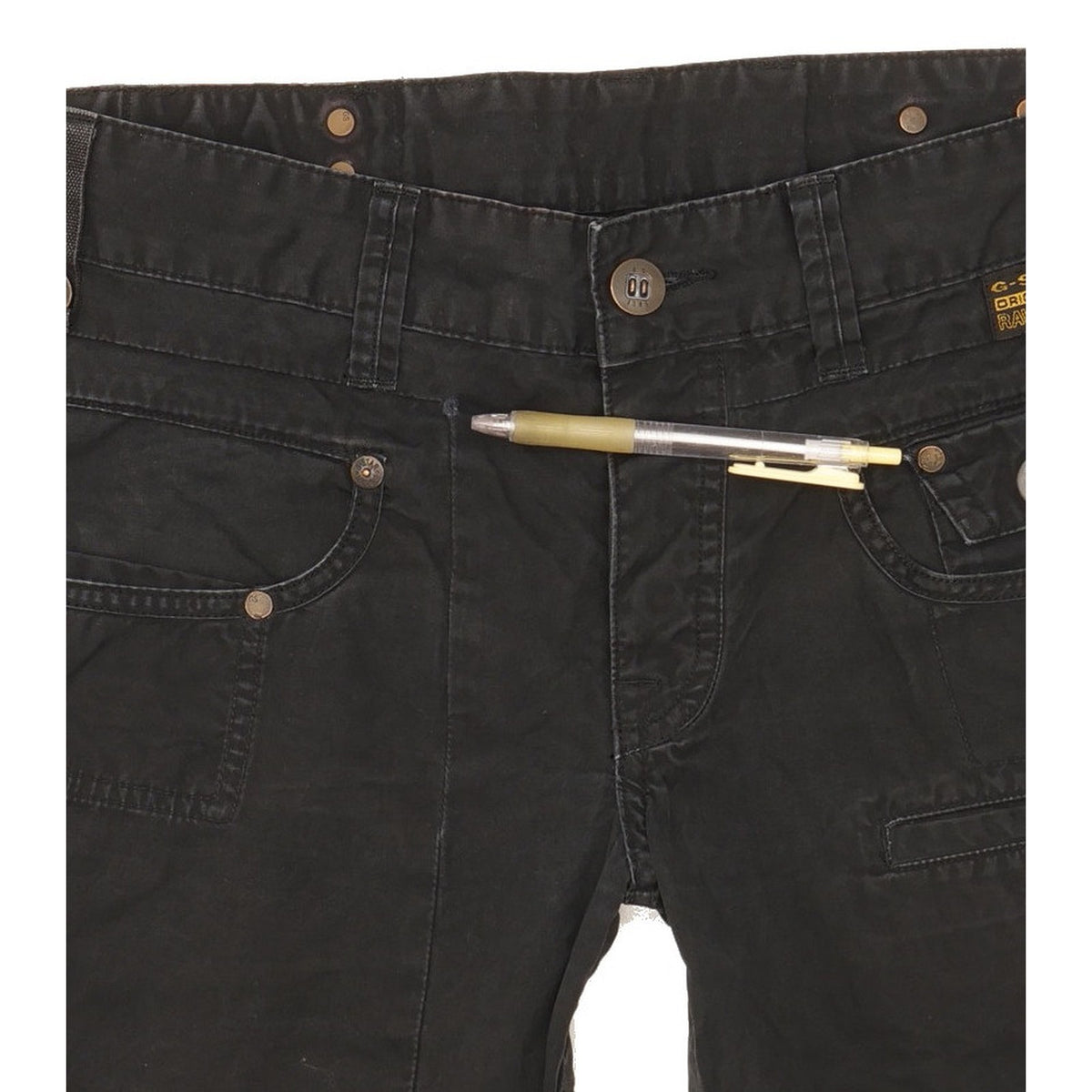 G-Star Army Radar Men Black Straight Regular Jeans W32 L31