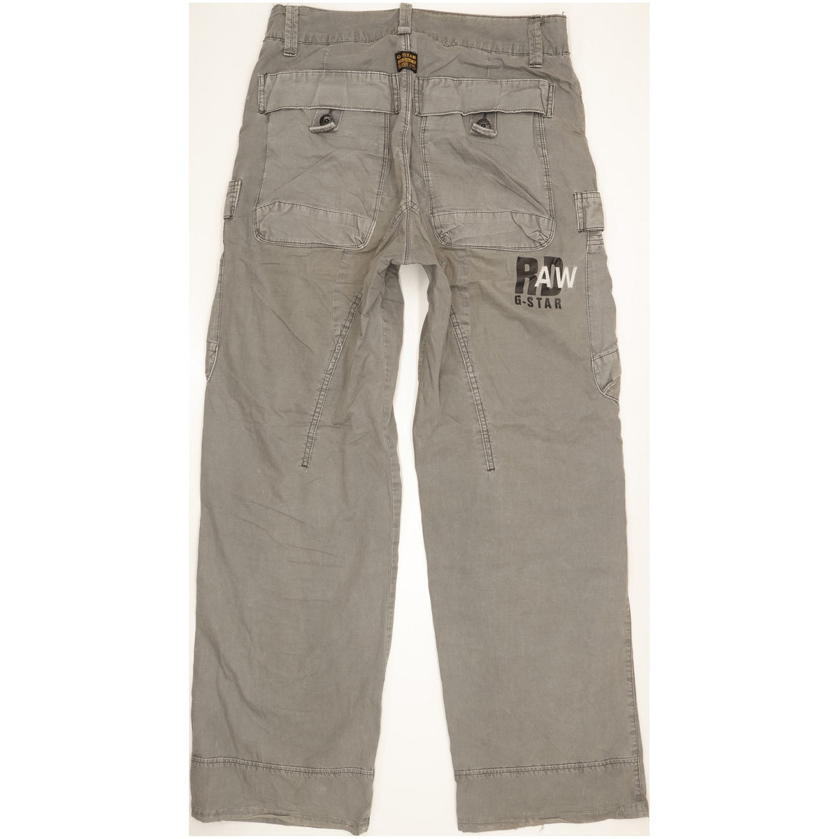 G-Star Men Grey Straight Loose Trousers W30 L33