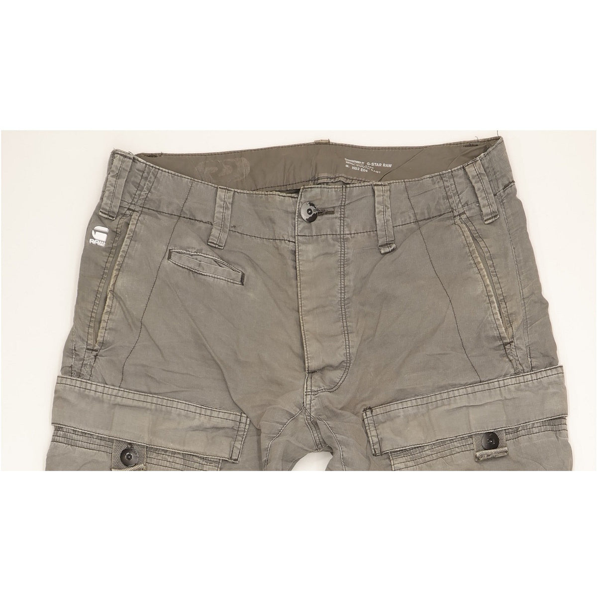 G-Star Men Grey Straight Loose Trousers W30 L33
