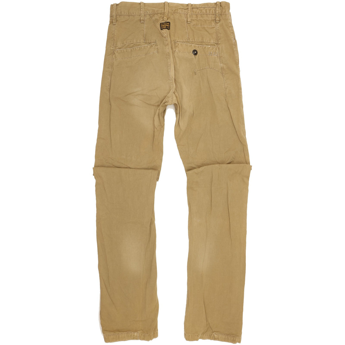 G-Star Bronson Men Brown Straight Regular Chino Trousers W31 L36