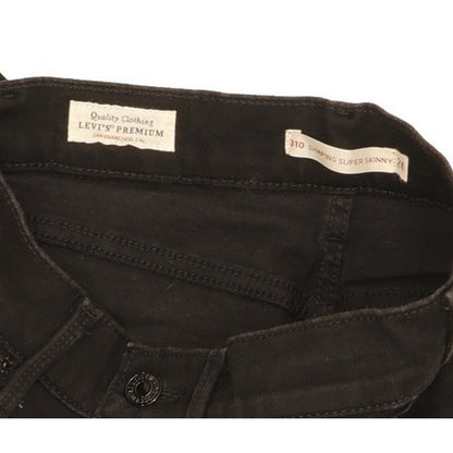 Levi's 310 Shaping Women Black Skinny Slim Stretch Jeans W24 L31
