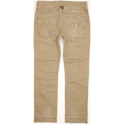 G-Star State Men Brown Tapered Regular Chino Trousers W36 L33