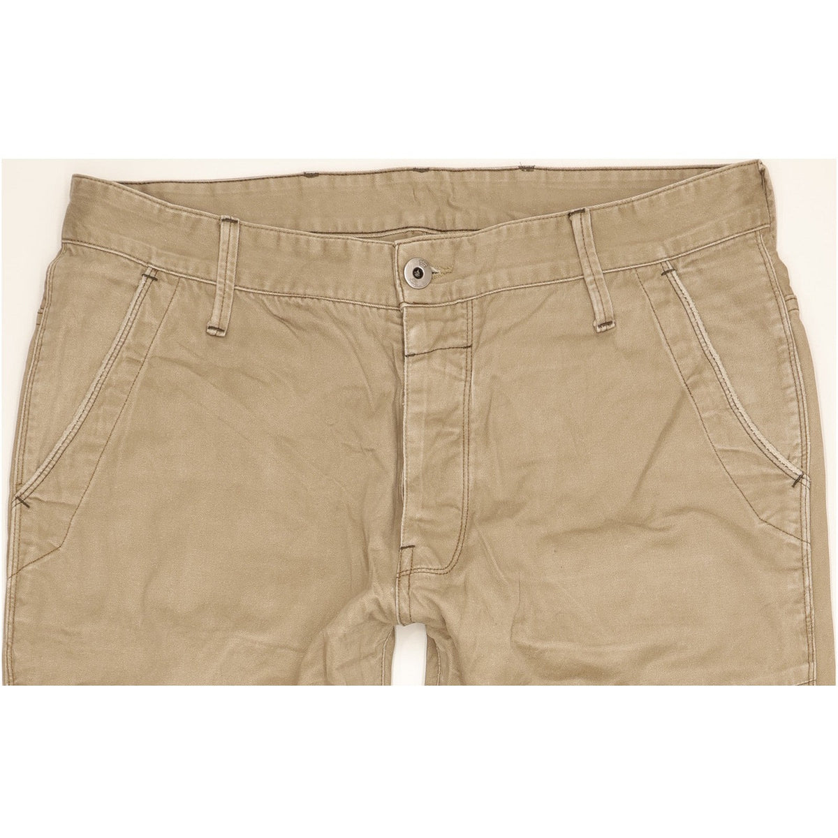 G-Star State Men Brown Tapered Regular Chino Trousers W36 L33