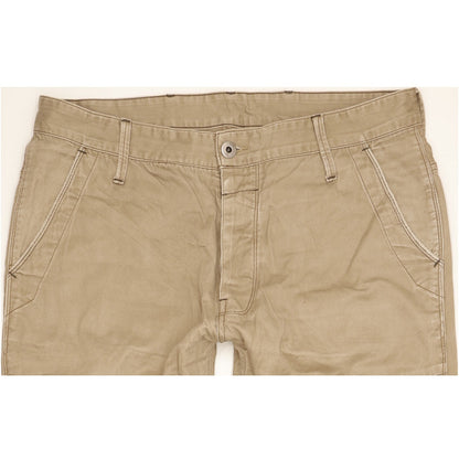 G-Star State Men Brown Tapered Regular Chino Trousers W36 L33