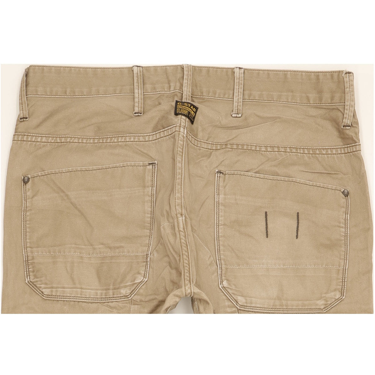 G-Star State Men Brown Tapered Regular Chino Trousers W36 L33