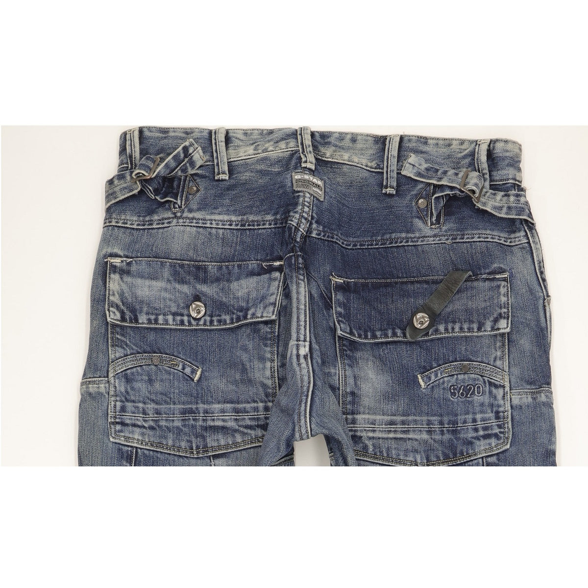G-Star Trail Elwood Men Blue Straight Loose Jeans W34 L34