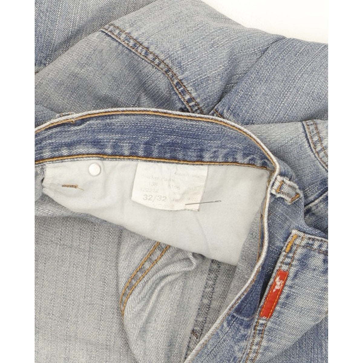 Mustang Worker Men Blue Straight Regular Jeans W32 L31