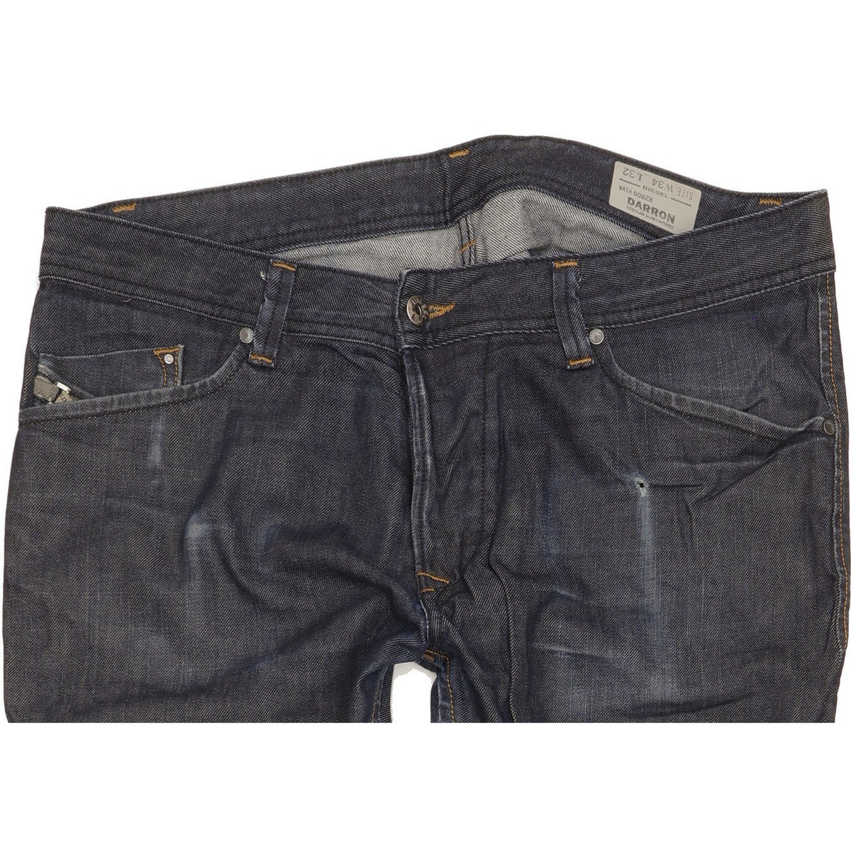 Diesel Darron Men Navy Tapered Slim Jeans W34 L32