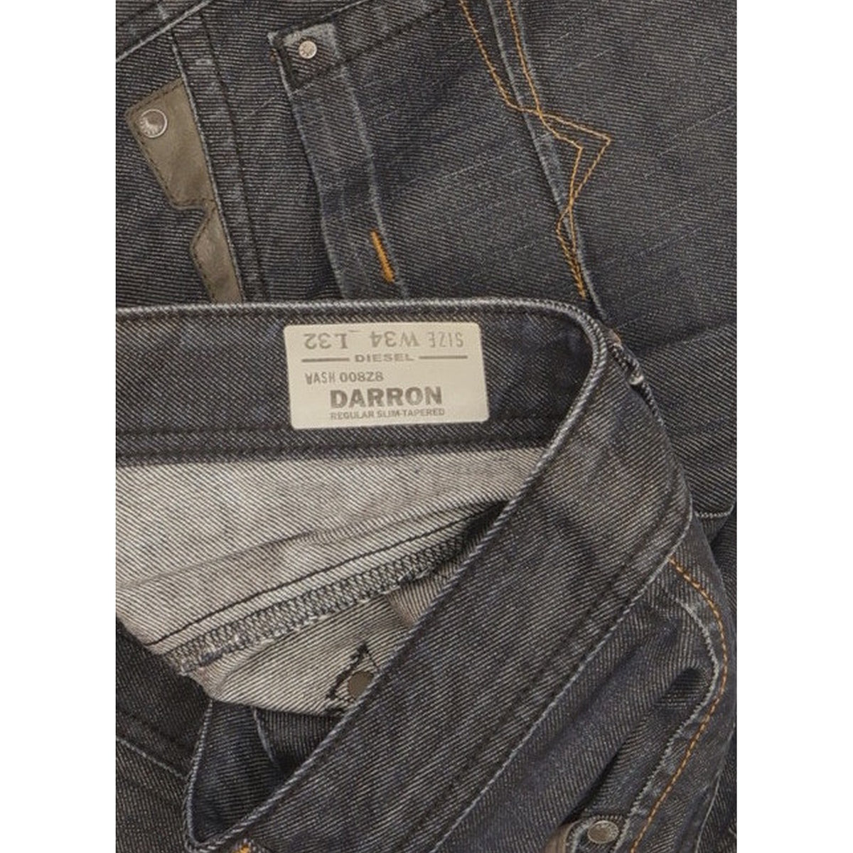 Diesel Darron Men Navy Tapered Slim Jeans W34 L32