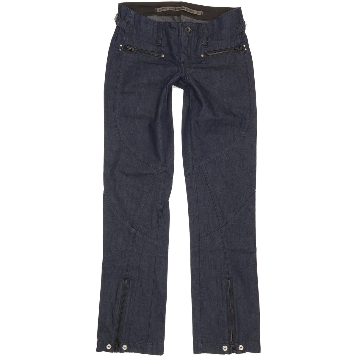 G-Star Ruston Women Blue Straight Slim Jeans W26 L32