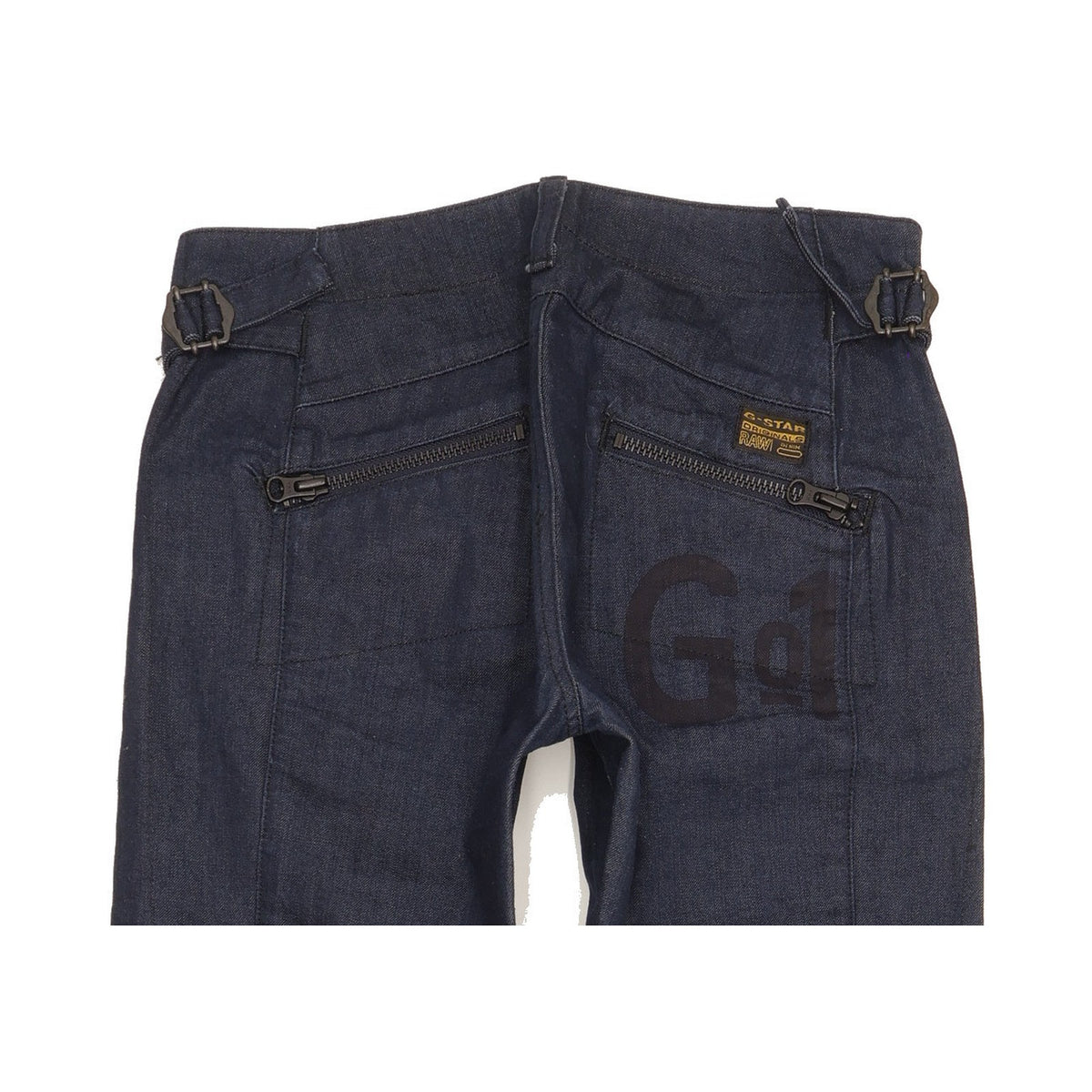 G-Star Ruston Women Blue Straight Slim Jeans W26 L32